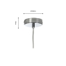 Turua Chrome & Glass Pendant Light 