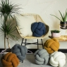 Boucle Knot Cushion Ecru