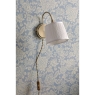 Laura Ashley Hemsley Wall Light Antique Brass with Ivory Shade