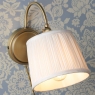 Laura Ashley Hemsley Wall Light Antique Brass with Ivory Shade