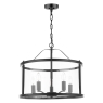 Laura Ashley Harrington 5 Light Pendant Matt Black