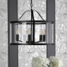 Laura Ashley Harrington 5 Light Pendant Matt Black