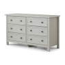 Marley 6 Drawer Wide Chest Dove Grey