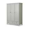 Marley 3 Door Combi Wardrobe Dove Grey