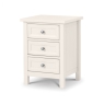 Marley 3 Drawer Bedside Surf White