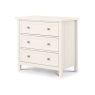 Marley 3 Drawer Wide Chest Surf White