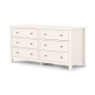 Marley 6 Drawer Wide Chest Surf White