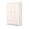 Marley 3 Door Wardrobe Surf White