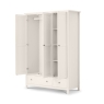 Marley 3 Door Wardrobe Surf White Open