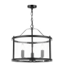 Laura Ashley Harrington 3 Light Pendant Matt Black