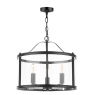 Laura Ashley Harrington 3 Light Pendant Matt Black