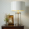 Laura Ashley Harrington Small Table Lamp Polished Nickel