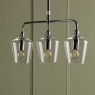 Laura Ashley Ockley 3 Light Bar Pendant Polished Chrome 