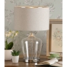 Laura Ashley Ockley Touch Table Lamp Polished Chrome & Glass