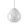 Laura Ashley Confetti Easy Fit Pendant White Art Glass