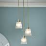 Laura Ashley Callaghan 3 Light Pendant Antique Brass