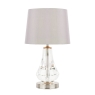 Laura Ashley Humby Touch Table Lamp Polished Nickel with Shade