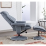 Bradfield Swivel Recliner Chair & Footstool Lisbon Marine