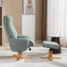 Deben Swivel Chair & Stool Lisbon Teal