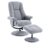 Denby Swivel Recliner Chair & Footstool Chacha Dove