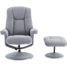 Denby Swivel Recliner Chair & Footstool Chacha Dove