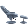 Denby Swivel Recliner Chair & Footstool Chacha Ocean