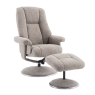 Denby Swivel Recliner Chair & Footstool Chacha Oat