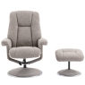 Denby Swivel Recliner Chair & Footstool Chacha Oat