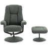 Denby Swivel Recliner Chair & Footstool Chacha Fern