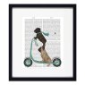 Dogs On Scooters ll Framed Picture