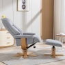 Sven Swivel Recliner & Footstool Chacha Dove