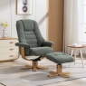 Sven Swivel Recliner & Footstool Chacha Fern