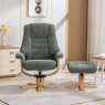 Sven Swivel Recliner & Footstool Chacha Fern