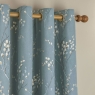 Laura Ashley Pussywillow Readymade Curtains Dark Seaspray