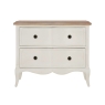 Amelie 2 Drawer Wide Bedside Front