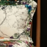 Timorous Beasties Tendril Spill Oxford Pillowcase Pair Navy