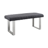 Ariel Low Bench Dark Grey PU