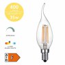 LED Candle Bulb Clear E14- 4W
