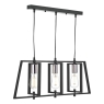 Dax 3 Light Bar Pendant Black & Polished Chrome