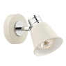 Fry Single Wall Spotlight Cream Polished Chrome