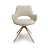 Vestia Perth Swivel Dining Chair Natural