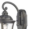 Johnson Outdoor Wall Light Black/Gold Glass IP44