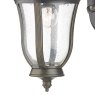 Johnson Outdoor Wall Light Black/Gold Glass IP44