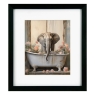 Bathroom Joy III Elephant Framed Print