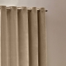 Heavy Chenille Eyelet Headed Curtains Natural