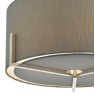 Satino 3 Light Pendant Grey Satin Chrome