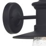 Sedgewick Outdoor Wall Light Black Glass IP44