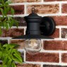 Sedgewick Outdoor Wall Light Black Glass IP44