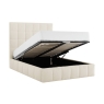 Skyla Ottoman Bed Frame Square Ivory Boucle
