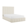 Skyla Ottoman Bed Frame Square Ivory Boucle